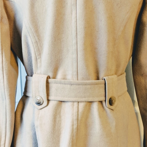 Croft & Barrow Beige Tan Pea Coat - Picture 5 of 8